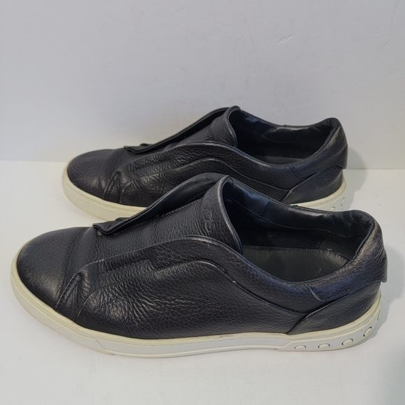 TODS Men Black Leather Slip-On Sneakers 6.5/40 Quite Luxury Designer Minimalist main image 8